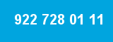 922 728 01 11 922 728 01 11
